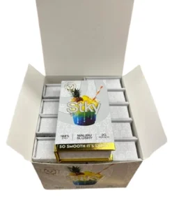 Stky Disposable Malibu Slushy Flavor ultra premium vape device showcasing bold design, smooth performance, and high-quality disposable cart experience 2026